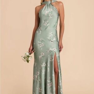Sage Le Fleur Matte Satin - Eileen Dress